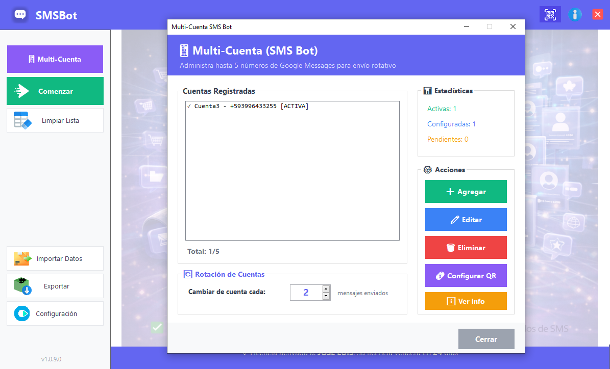 Multi-Cuenta SMSBot